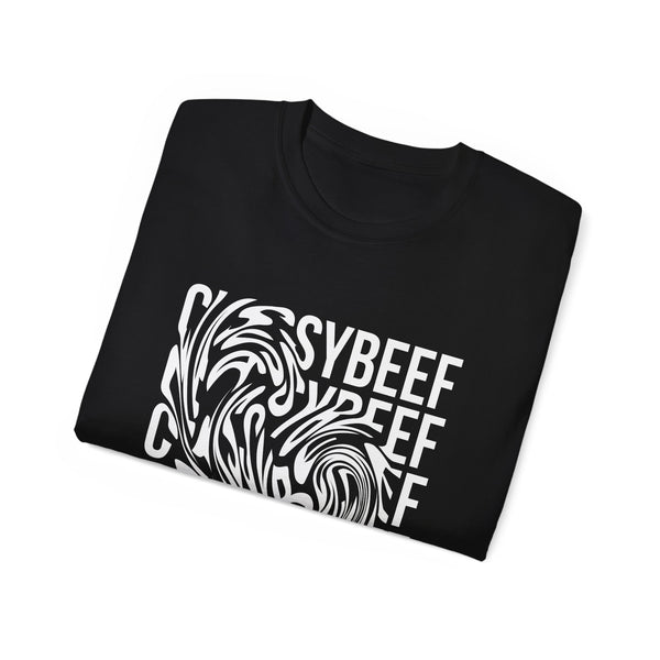 Black and White Psychedelic Classybeef Tee