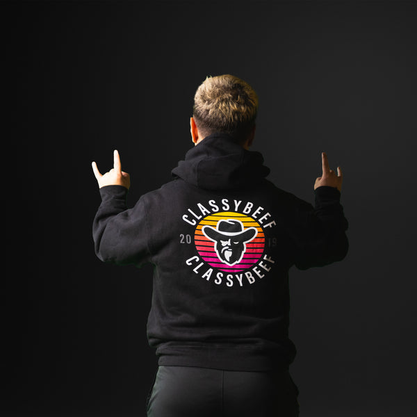 Sunset ClassyBeef logo - Hoodie