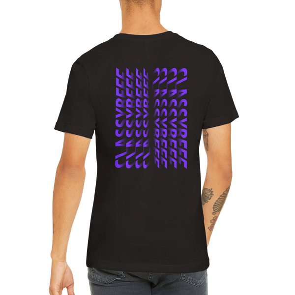 ClassyBeef Book Effect Purple on Black - T-shirt